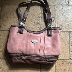 BCBG Pink and Brown Women's Bag